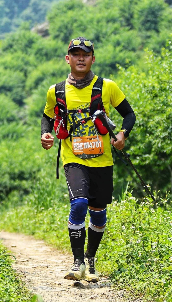 Cuộc đua 42 km ở Mộc Châu là chặng dài hơi nhất Đăng Khoa từng tham gia.