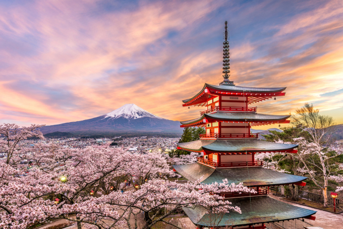 Núi Phú Sĩ, Nhật Bản. Ảnh: XIN TÊN NGƯỜI CHỤP
